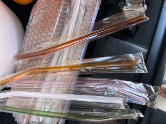 Glass Reusable Straws Set