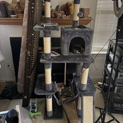 Cat Tree barley used