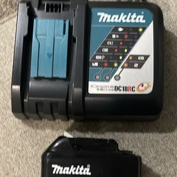 Genuine Makita battery 6.0ah and Fast charger