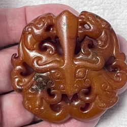 AMULET PENDANT HeTian NEPHRITE Jade #192