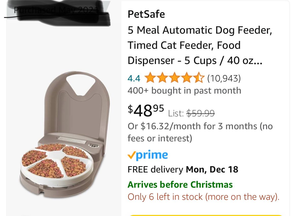 Pet Safe 5 Day Feeder