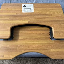 Premium VARIDESK Standing Desk Converter – Wood Finish (Like New)