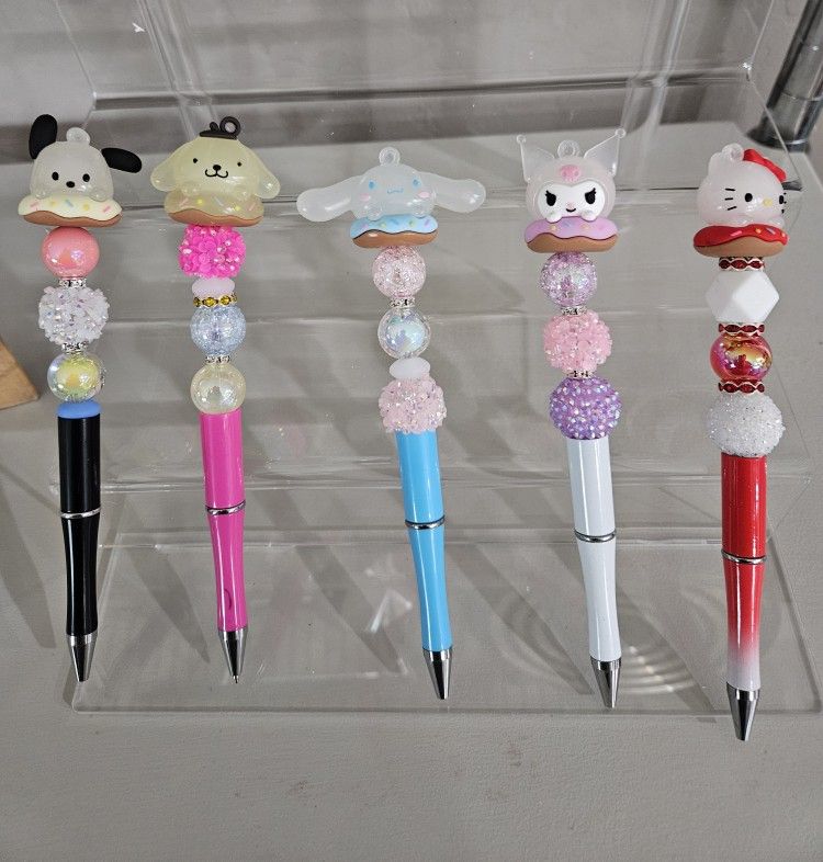 Hello Kitty And Friends Beaded Pens 