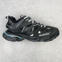 Balenciaga Track Sneakers – Black/White Designer Chunky Sneakers