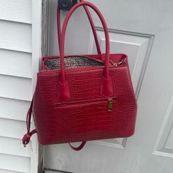 Red 11” Long And 13” Wide With 7 Pockets 