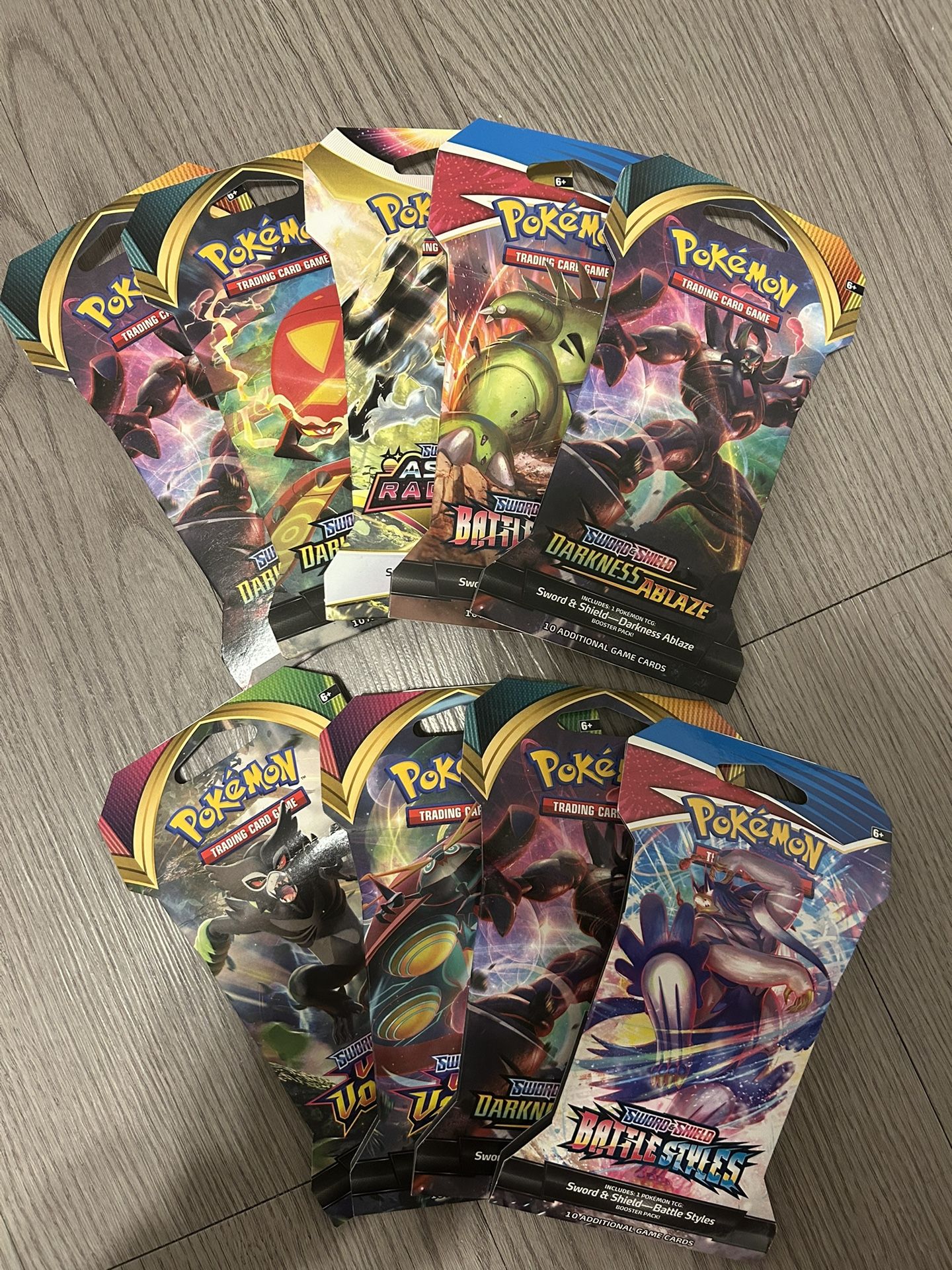 Sword And Shield Booster Packs