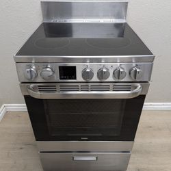 24" Haier SS Glass Top Electric Stove 