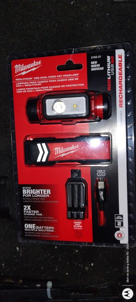 Milwaukee 600 Lumen Hard Hat Headlamp