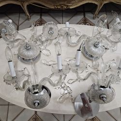 4 Quality Crystal Sconces