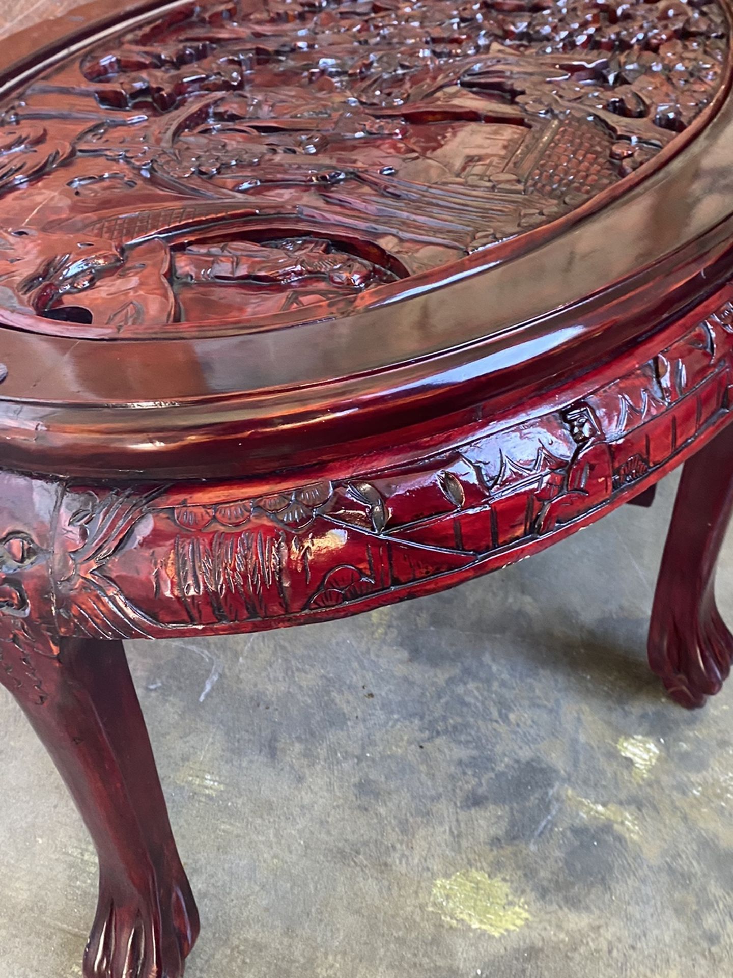 Mahogany Wood Coffee Table. Asian Inspired!