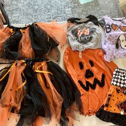 Lot  of Girls Halloween Clothing