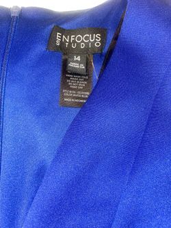 NWT En Focus Studio Blue Sleeveless Dress Sz 14 for Sale in Compton, CA