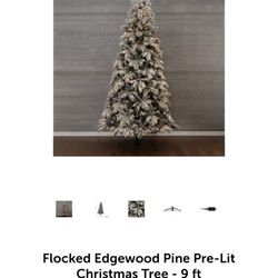 SNOWY EDGEWOOD PINE Christmas Tree - NEW 