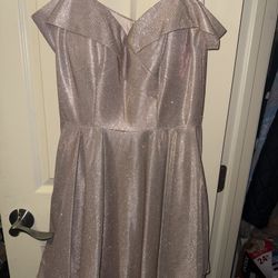 Juniors Rose gold dress