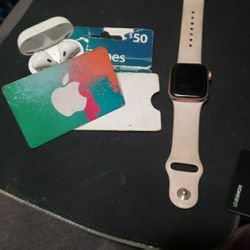 Apple  Watch $50itunes Card And Ibuds