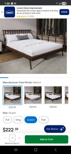 Queen Platform Bed