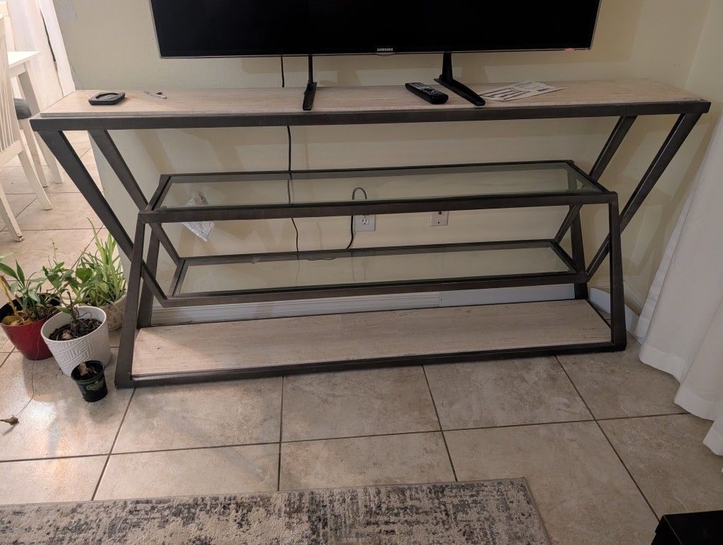 Adamo Silver gray Console