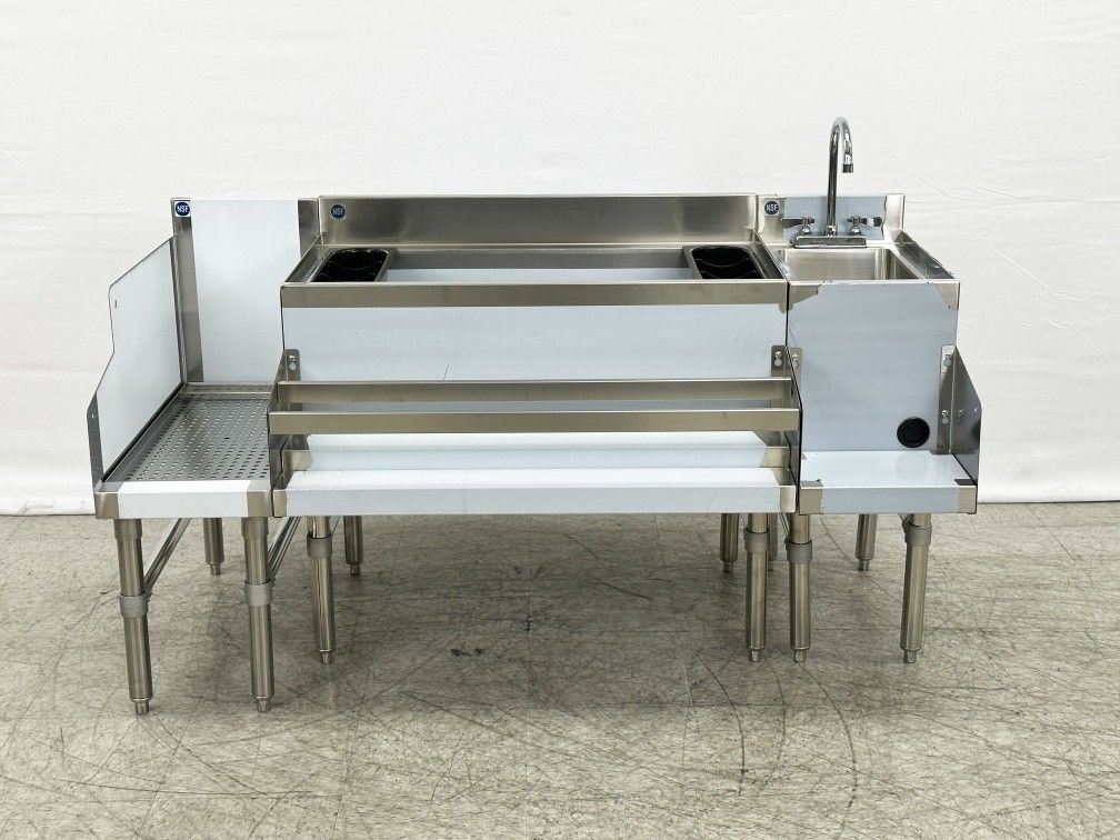 

NSF 60 ins Stainless Steel Combination Cocktail Station BS123612

