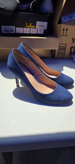 Navy blue high heels 7