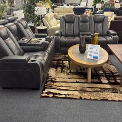 Power Reclining Sofa And Love Led Lights Speakers Back Supporter On Sale For 2299 Set 