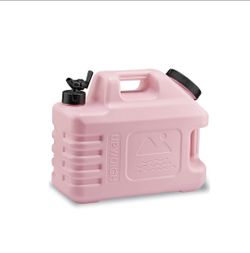3.5 Gallon Portable Water Jug, Coral Pink Camping Water Container with Spigot, Nature-Inspired Leakproof BPA-Free Water Storage for Outdoor Camping Em