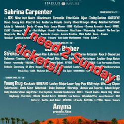 Need Coachella Sunday Tickets 
