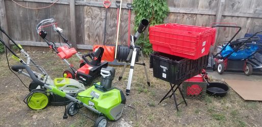 2 - Snow Blowers and 1 - Lawnmower