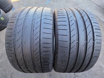 2 USED TIRES CONTINENTAL RFT 275/40/20