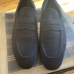 Blue Suede Loafers By H&M