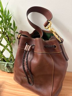 Dooney & Bourke Chestnut Hattie Bag – Like New, Rich Florentine Leather
