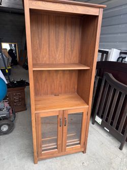 Book shelf with doors $100