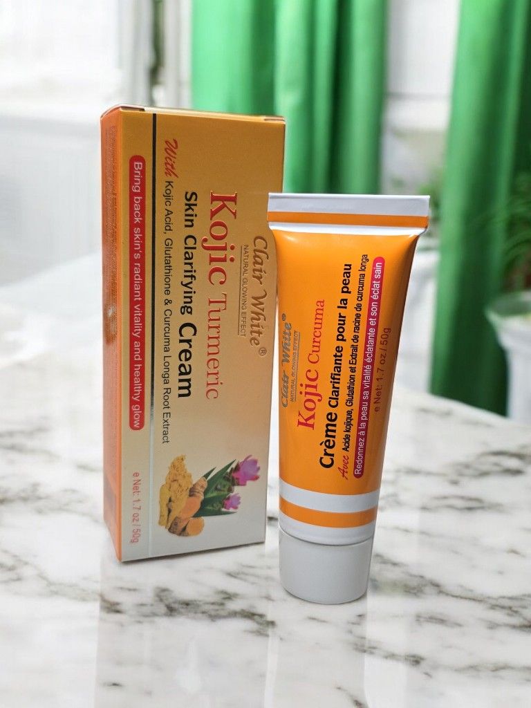 Clair White Kojic Turmeric Natural Glowing Effect Cream 1.7 oz