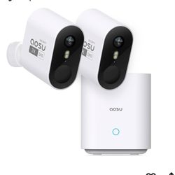 aosu Security Cameras Wireless Outdoor Home System, True 2K HD Night Vision, No Subscription, 240-Day Battery Life, 166° Wide View, Spotlight & Siren 