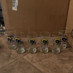 6 Vintage Ram Cups 
