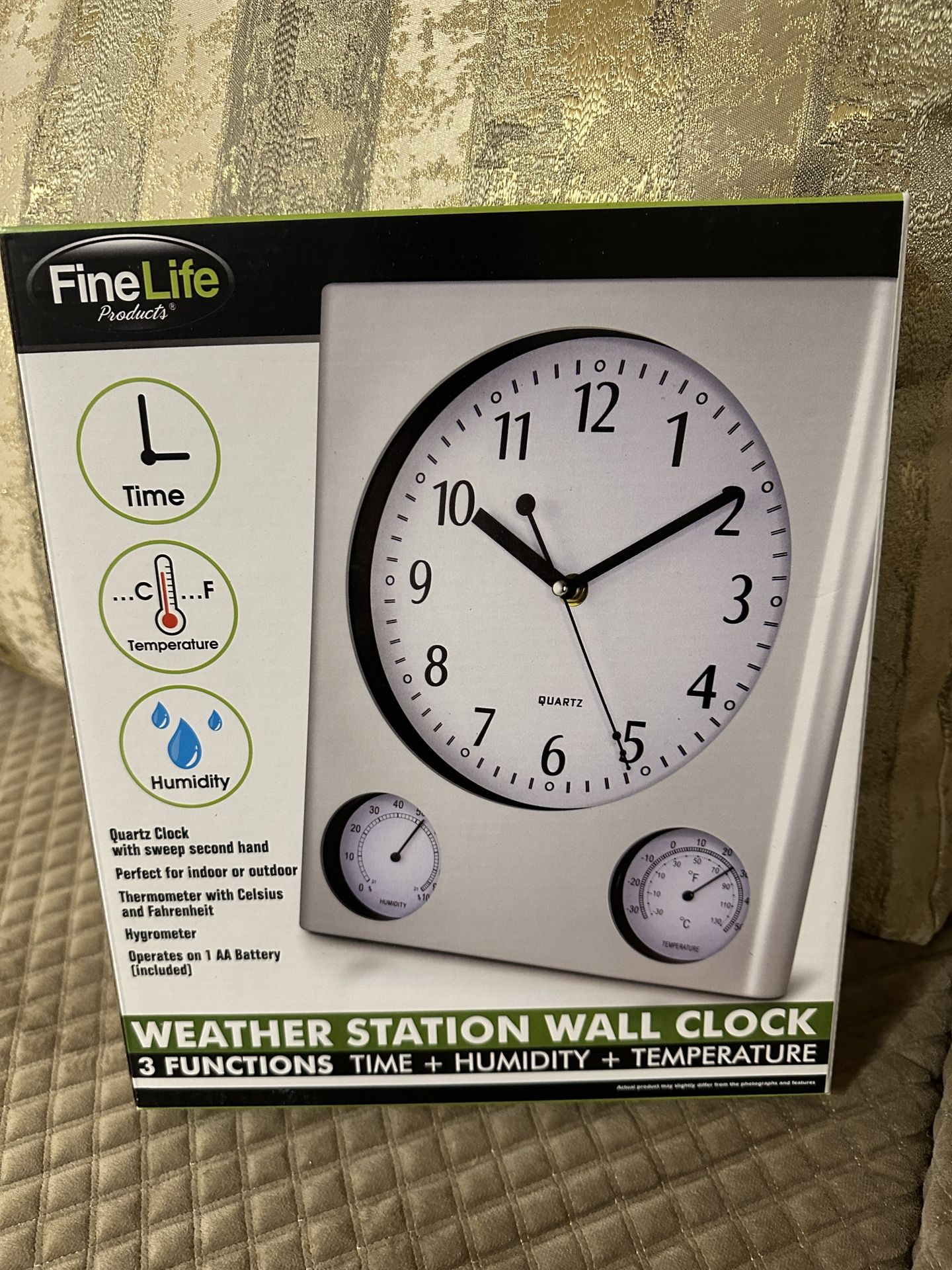 Weather Station Wall Clock