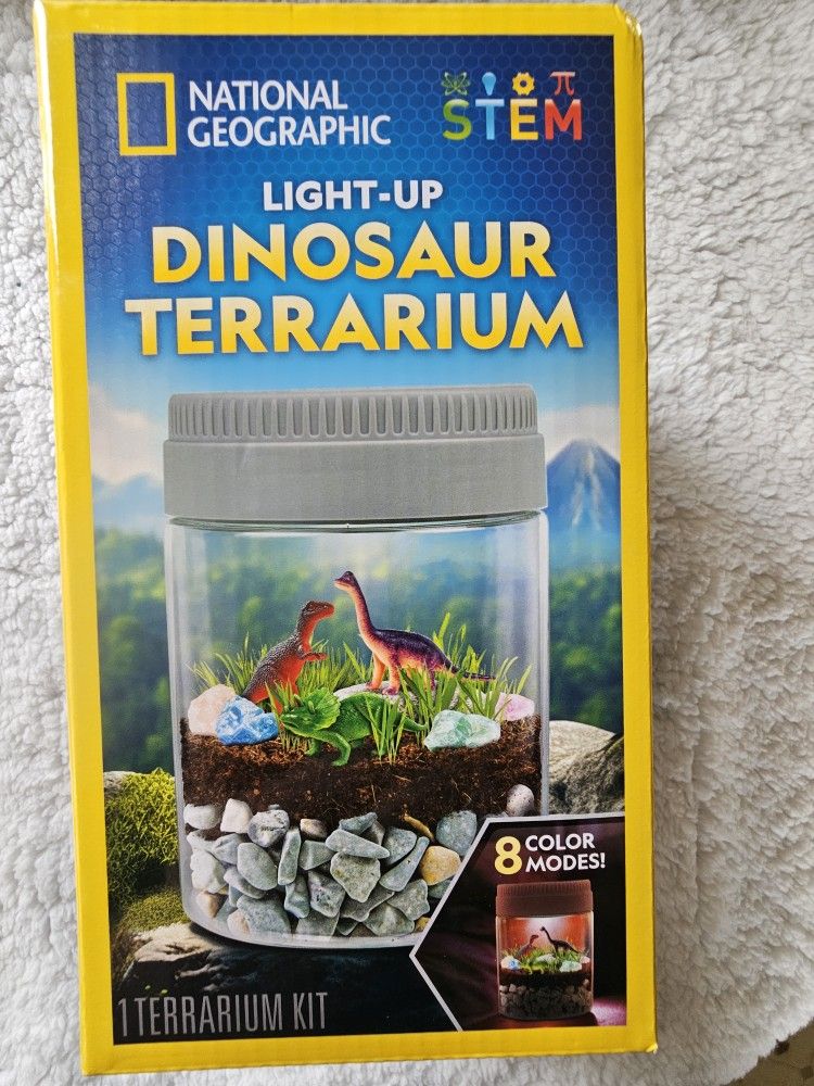 NIB Light-up Dinosaur Terrarium Kit
