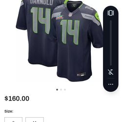 NEW- SEAHAWKS DARNOLD 2025-26  Size XL
