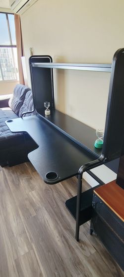 IKEA Gaming / Home Office Desk with Shelves