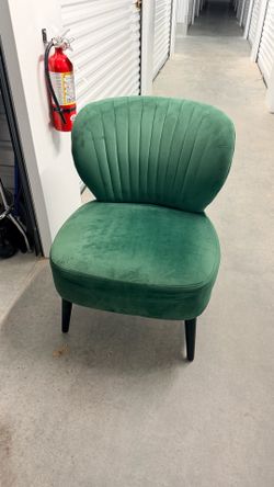 Green accent chair