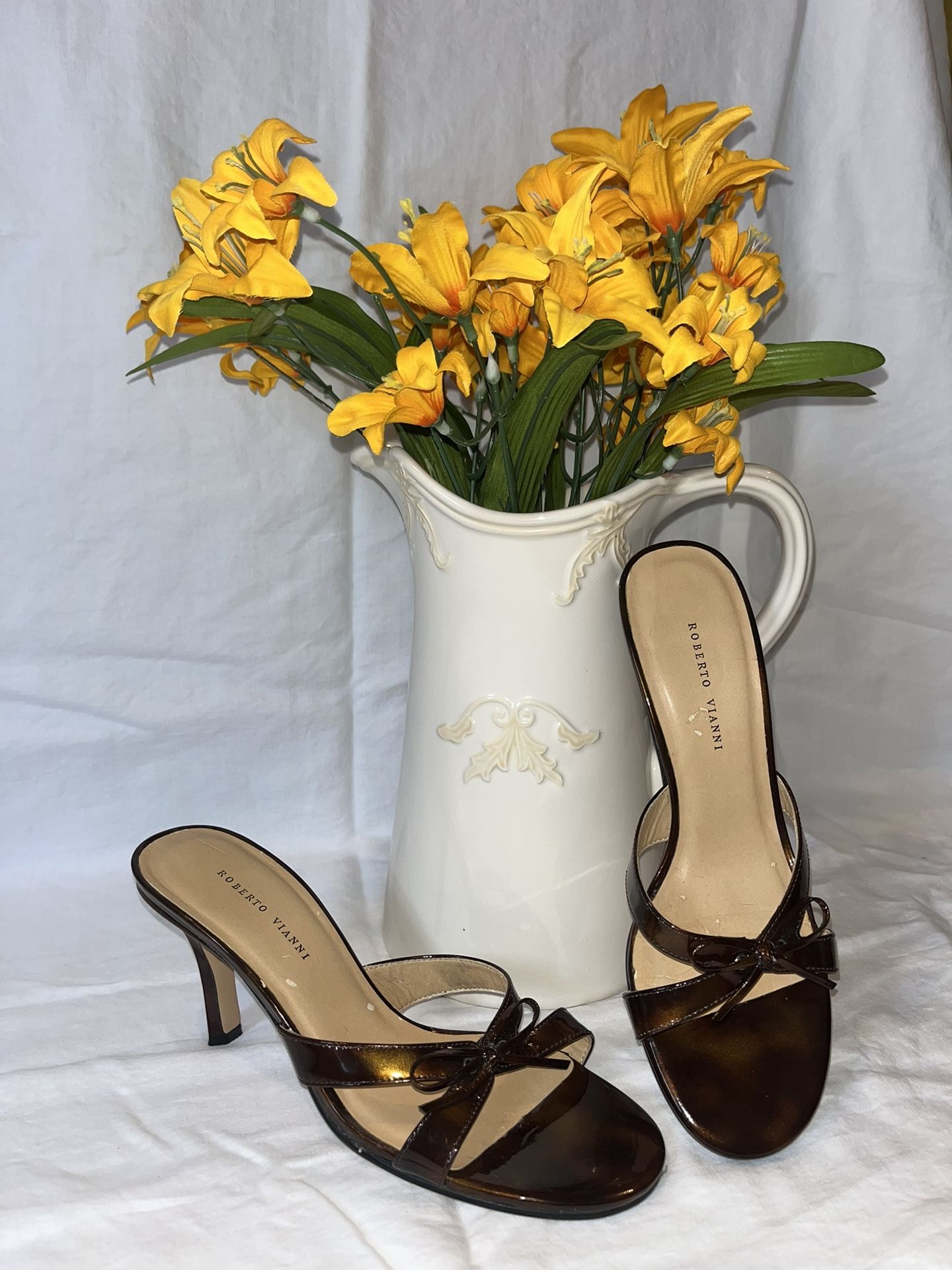 Roberto Vianni Brown Vintage Leather Heels