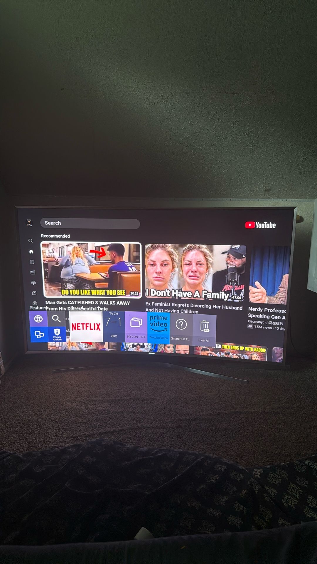 65 Inch Samsung Curved UHD Smart Tv