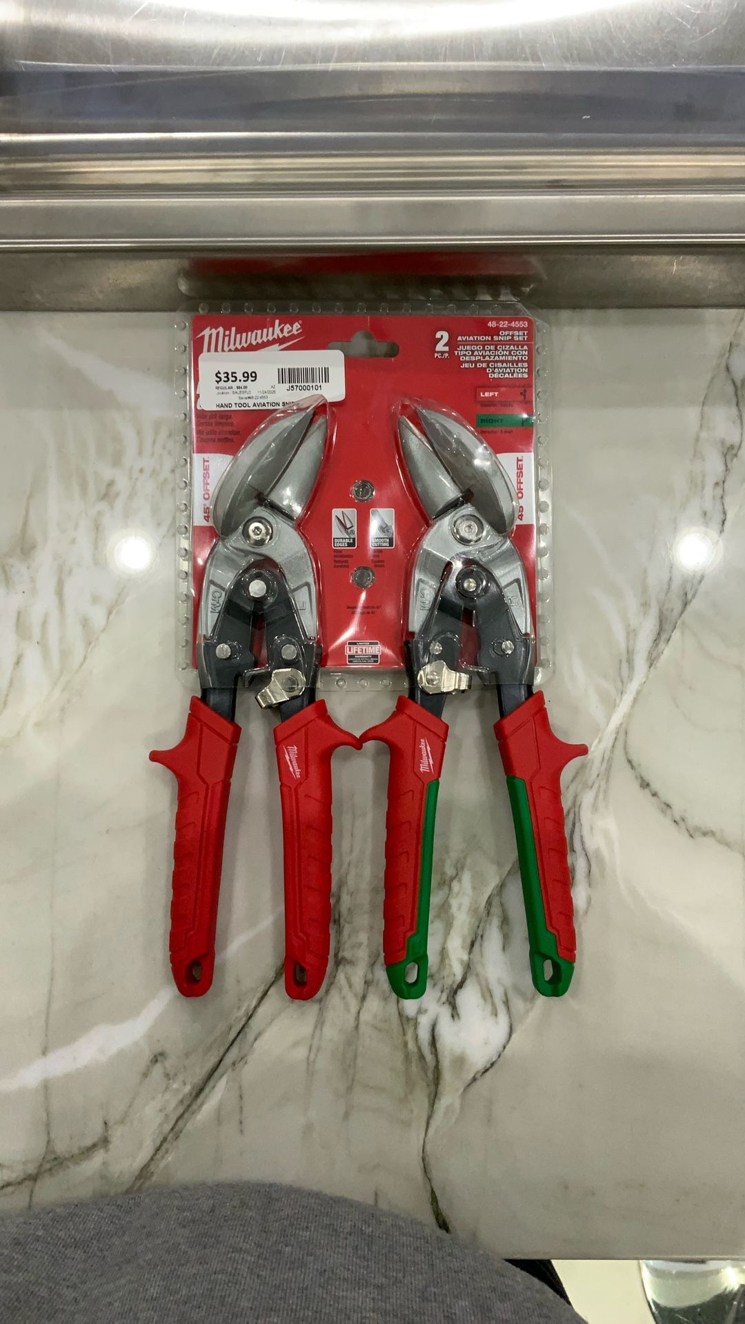 Brand New Milwaukee 2pc Offset Aviation Snip Set