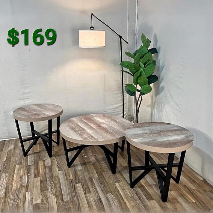 DEANLEE TABLE (SET OF 3)