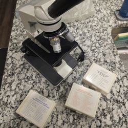 Microscope With Sample Slides