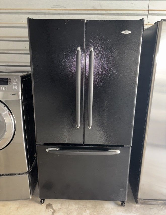 Black Maytag Refrigerator And Freezer