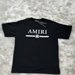 Amiri Jersey T-shirt with textured MA Bar logo 