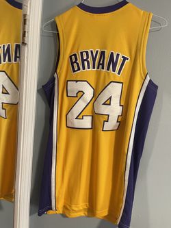 Yellow LA Lakers Kobe Bryant #24 S M L XL XXL