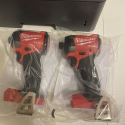 New Milwaukee M18 FUEL 1/4” Impact Driver 3-Speed $99 Each-Cada Uno (Tool Only Solo Herramienta)
