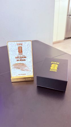 Official FIFA World Cup 2026 Belgium vs. IR Iran Match Plaque – Los Angeles – Rare FIFA Collectible