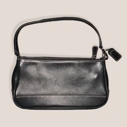 Rare Vintage Coach Designer Leather Black Purse
